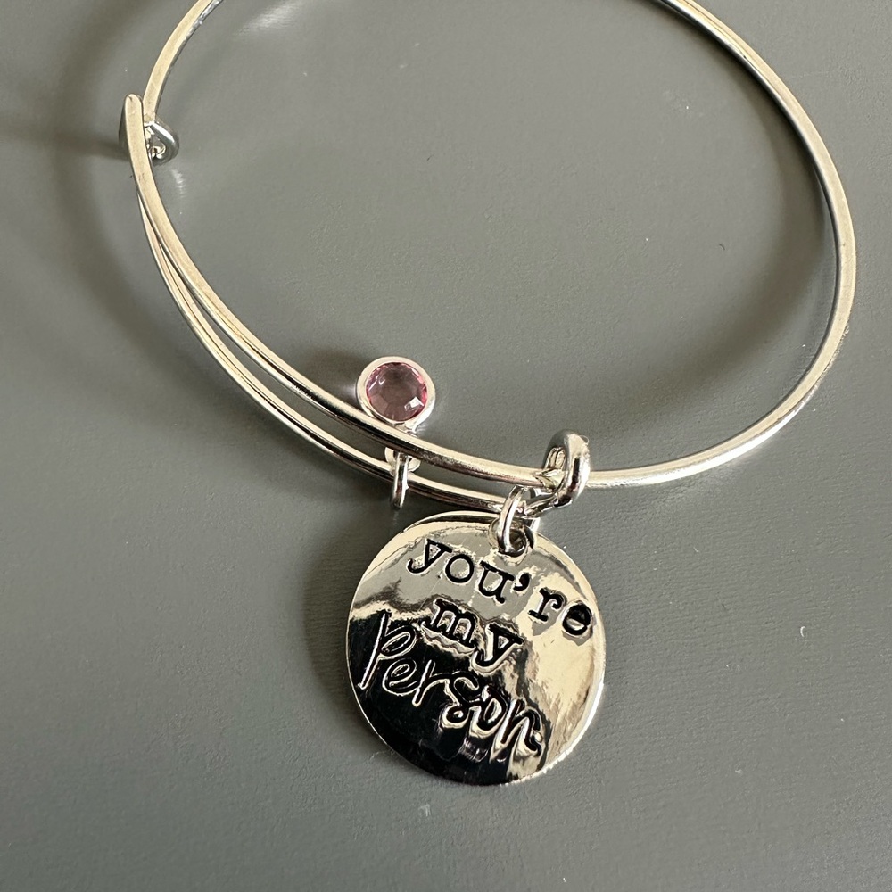 Alex and Ani “You Are My Person” Silver Bangle Bracelet